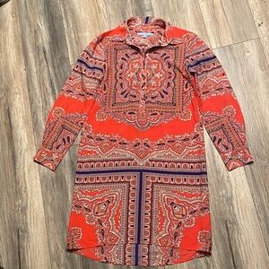 ANTONIO MELANI Orange Paisley Dress